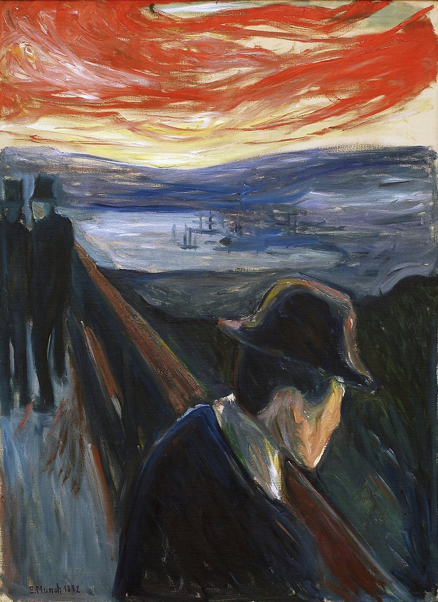 Edvard Munch - humor doente ao pôr do sol
