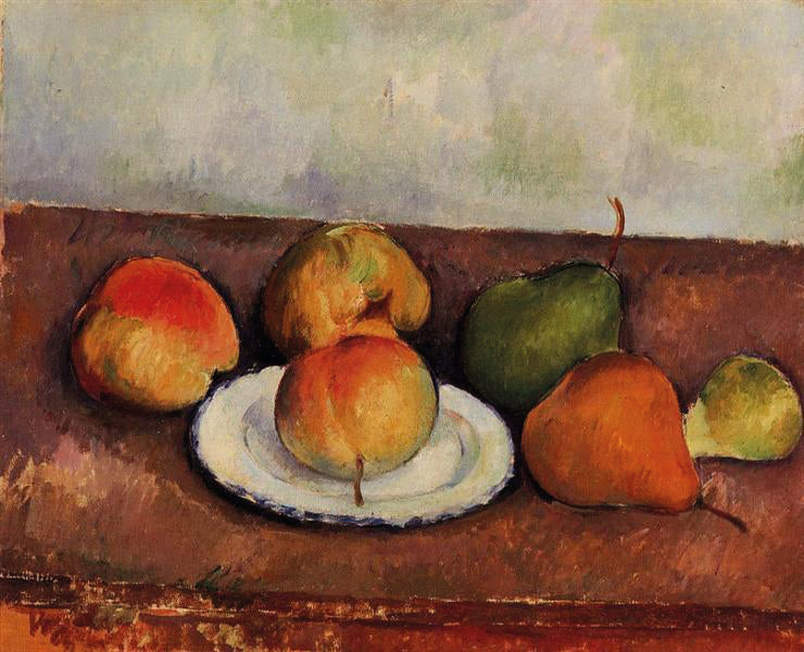 Paul Cézanne - Still Life con cestino di frutta