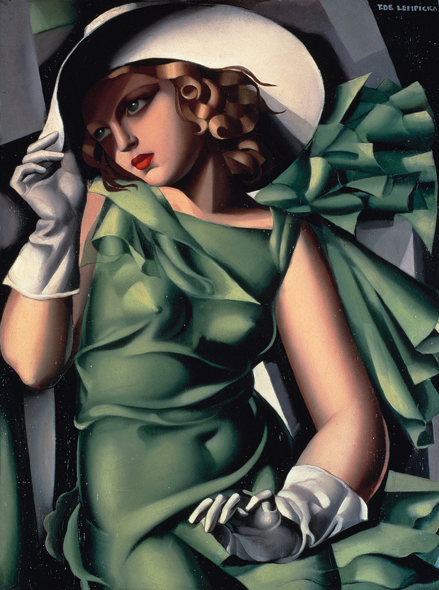Tamara de Lempicka - giovane donna con guanti