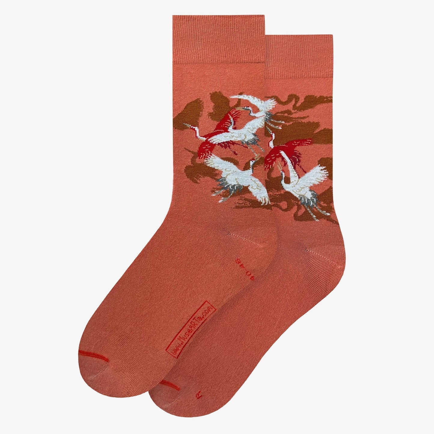 Anonimo - Haori della donna con gru bianche e rosse