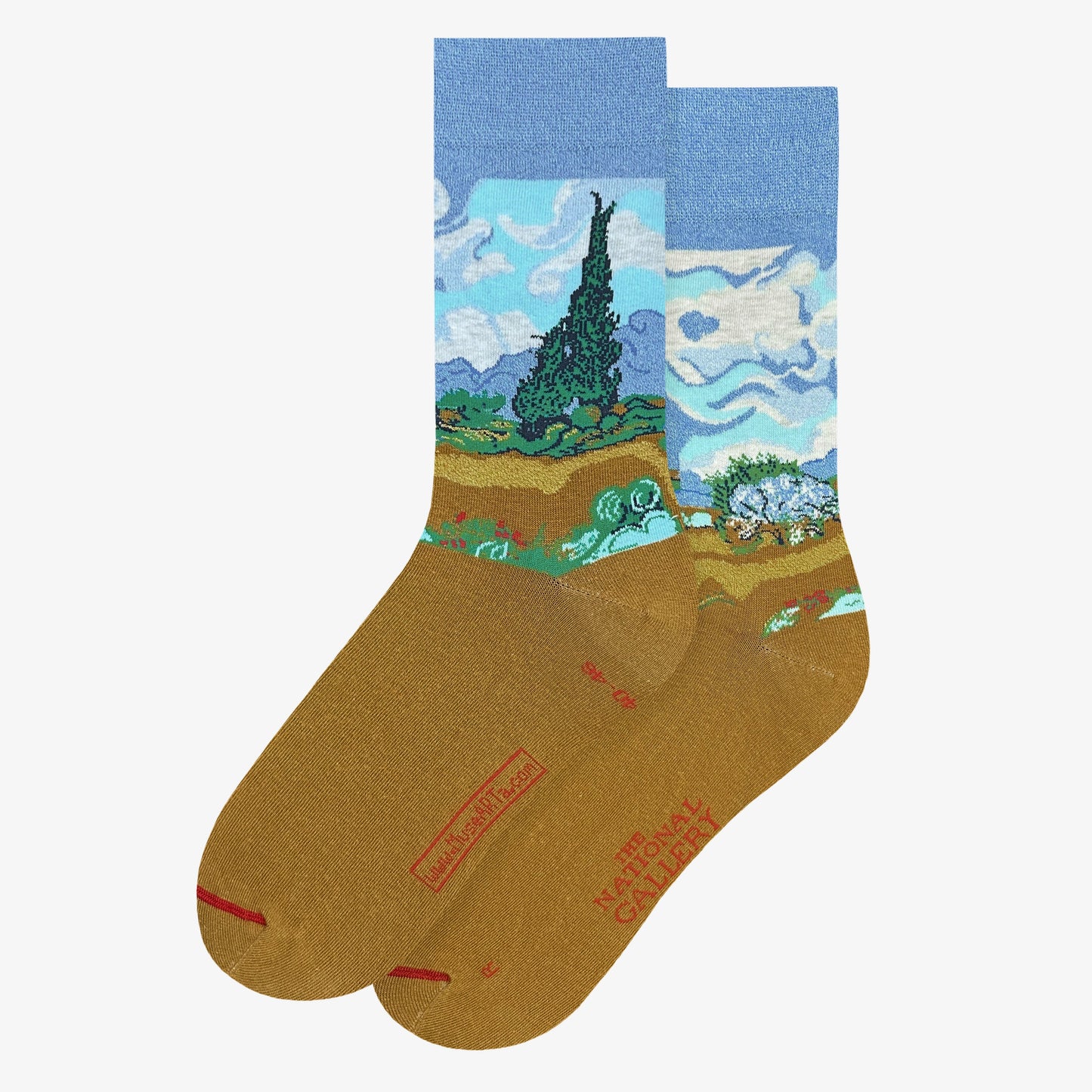 Vincent van Gogh - campo di grano con cipresso