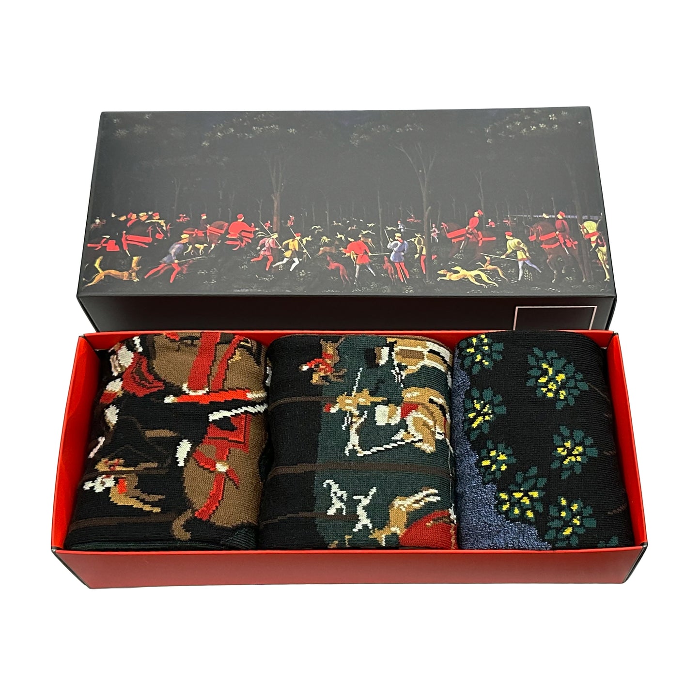 Paolo Uccello - Caccia nella Foresta - Confezione da 3 calzini