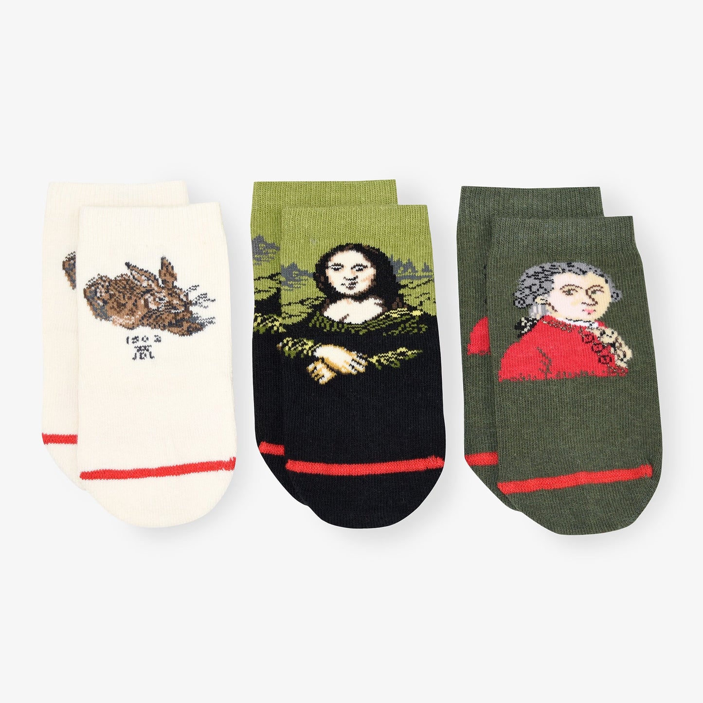 Da Vinci - Dürer - Krafft - Baby Socken - Pack 1