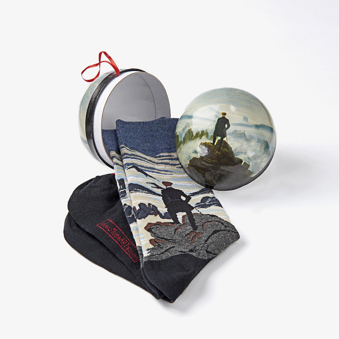 Gift Ball - Caspar David Friedrich, le randonneur au-dessus de la mer de brouillard