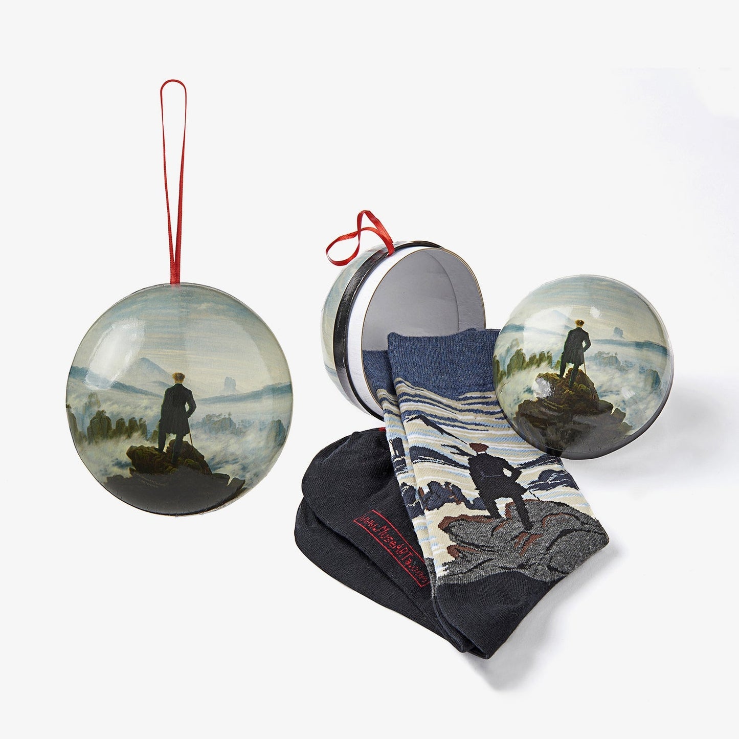 Gift Ball - Caspar David Friedrich, le randonneur au-dessus de la mer de brouillard