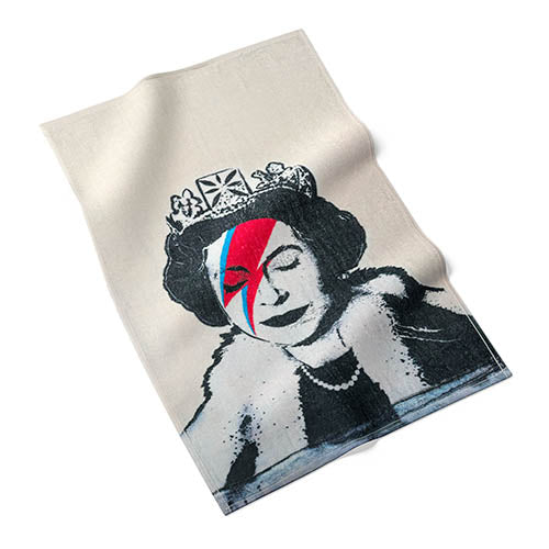 The World's Most Famous Graffiti - tea towel - Lizzie Stardust